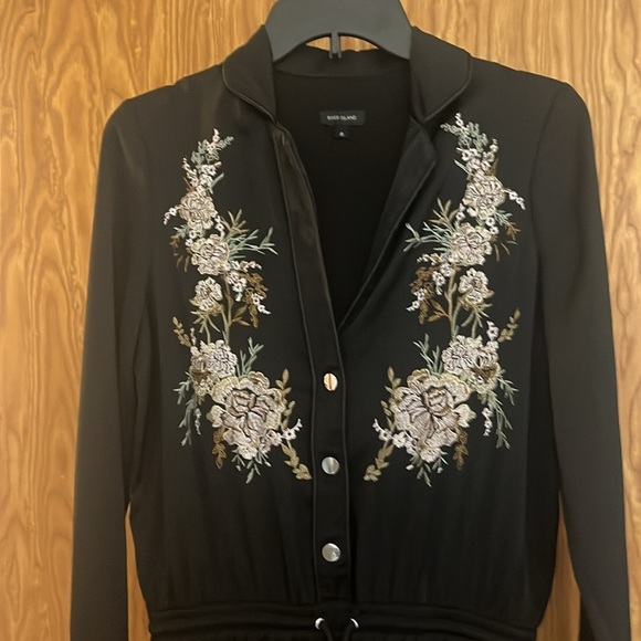 River Island Black Embellished Sheath Dress - Picture 4 of 9